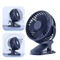 Mini ClipOn Handheld Fan USB Rechargeable Portable Quiet Cooling Fan 9