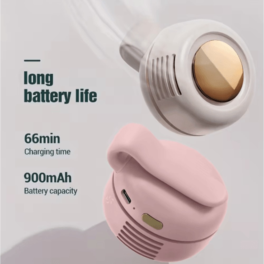 MF019 Waist Clip Fan Mini Whirlwind HandsFree Portable Fan With 3 Speeds 0