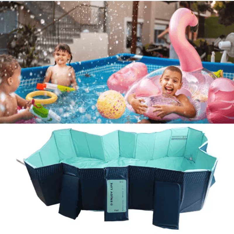 Foldable Swimming Pool Portable Oversized Outdoor Bath Pool For Home Family Use 5