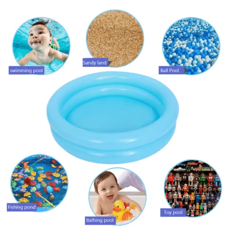Baby Inflatable Pool Portable Kids Paddling Pool For Safe Summer Water Play 4