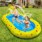 17M Inflatable Dinosaur Splash Pool Kids Outdoor Sprinkler Play Mat Water Toy 0