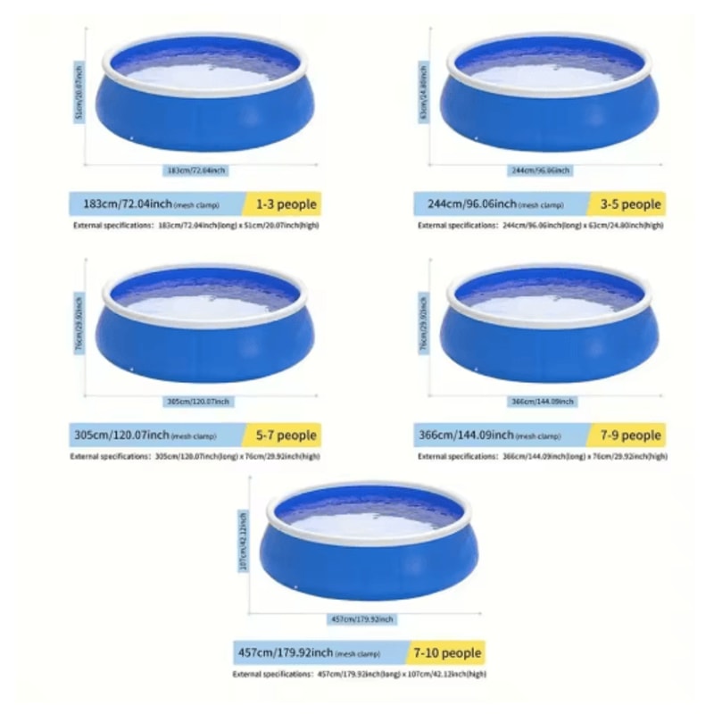 Butterfly Inflatable Swimming Pool FamilyFriendly Outdoor Portable Pool With Thickened Material 4