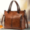 Retro PU Leather Womens Crossbody Bag Classic Shoulder Handbag For Daily Style 2