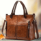 Retro PU Leather Womens Crossbody Bag Classic Shoulder Handbag For Daily Style 2