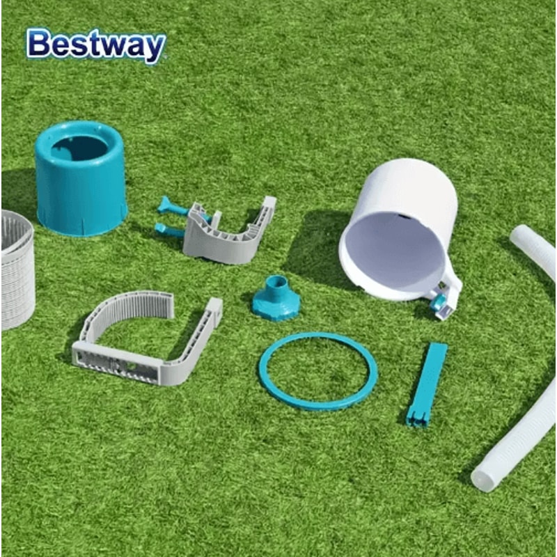 Bestway 800 GPH Pool Surface Skimmer Above Ground Debris Cleaner With Adjustable Height 2