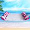 Premium Striped Pool Lounger Float Durable Inflatable Sunbathing Mattress For Beach Pool 1