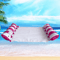 Premium Striped Pool Lounger Float Durable Inflatable Sunbathing Mattress For Beach Pool 1