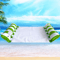 Premium Striped Pool Lounger Float Durable Inflatable Sunbathing Mattress For Beach Pool 3
