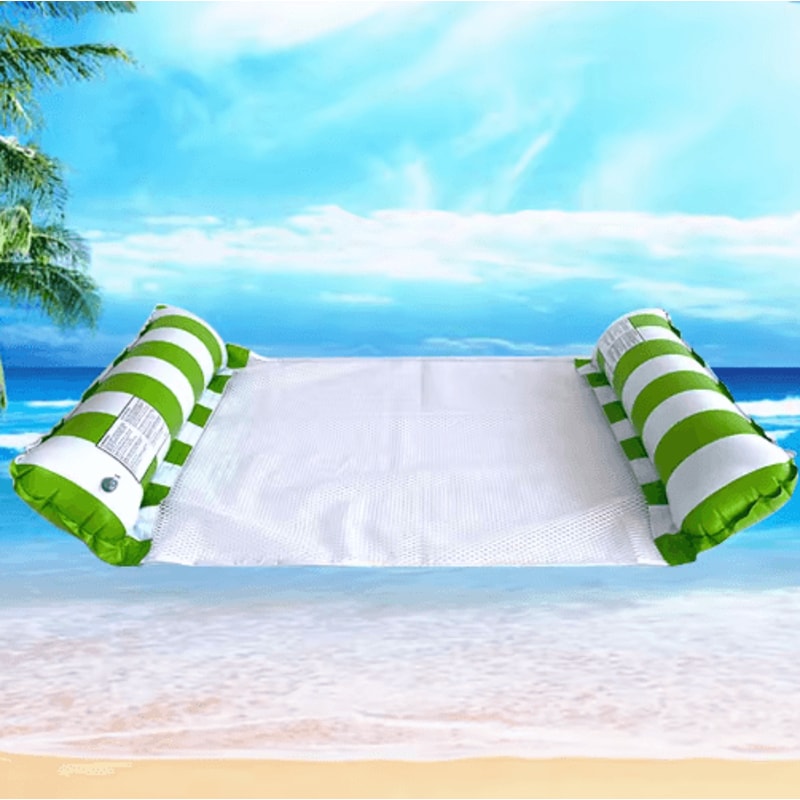 Premium Striped Pool Lounger Float Durable Inflatable Sunbathing Mattress For Beach Pool 3