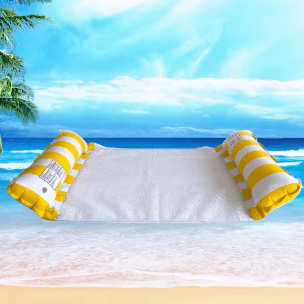 Premium Striped Pool Lounger Float Durable Inflatable Sunbathing Mattress For Beach Pool 4