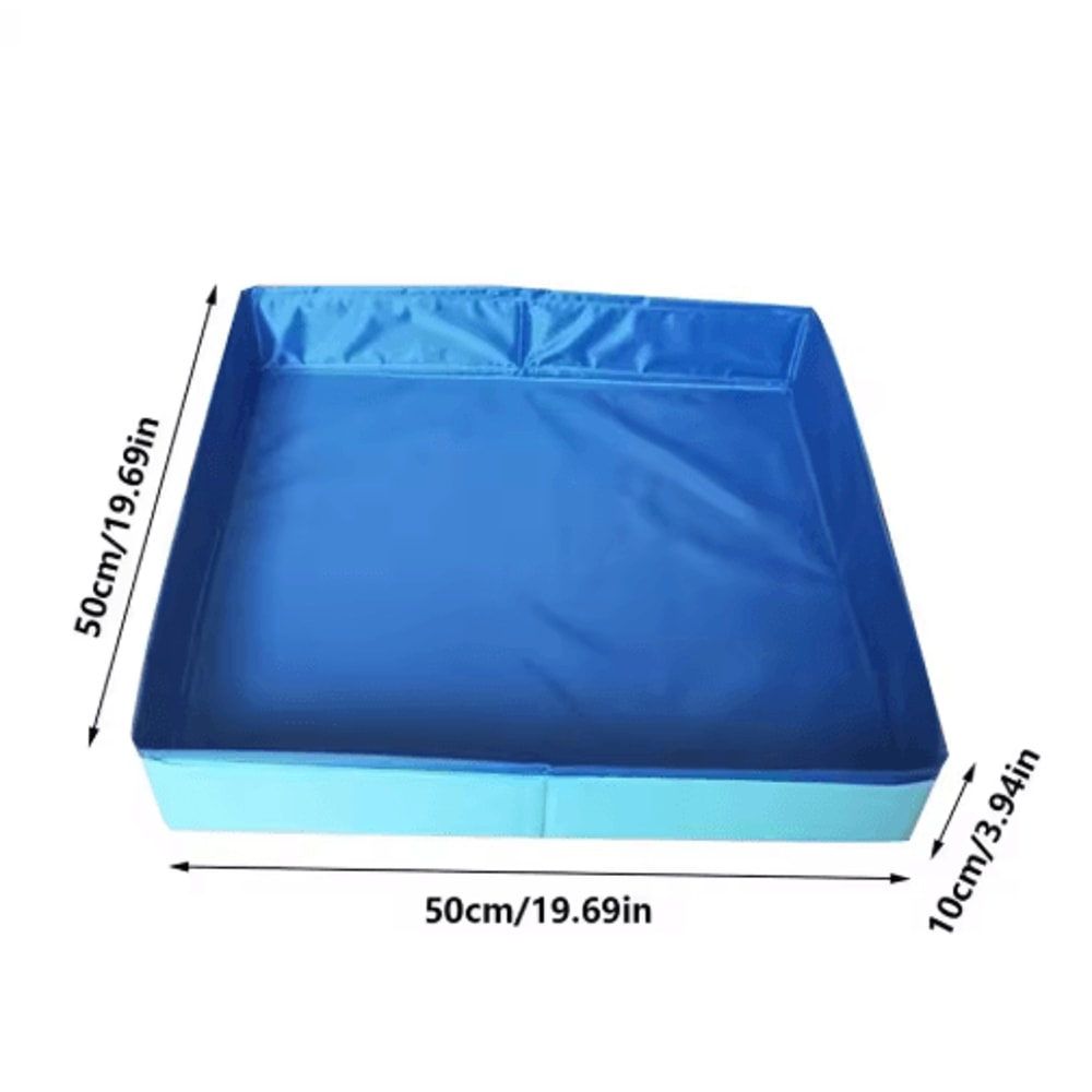 Foldable Dog Kiddie Pool NonInflatable Pet Bathing Tub For Dogs Cats 2