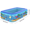 Large Inflatable Family Pool Rectangular Kids Outdoor Pool For Summer Fun 1