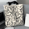 Large Capacity Canvas Tote Bag Stylish Womens Shoulder Commuter Bag With Love Print 4