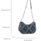 Womens Star Pattern Tote Bag Blue Distressed Shoulder Handbag For Everyday Style 6