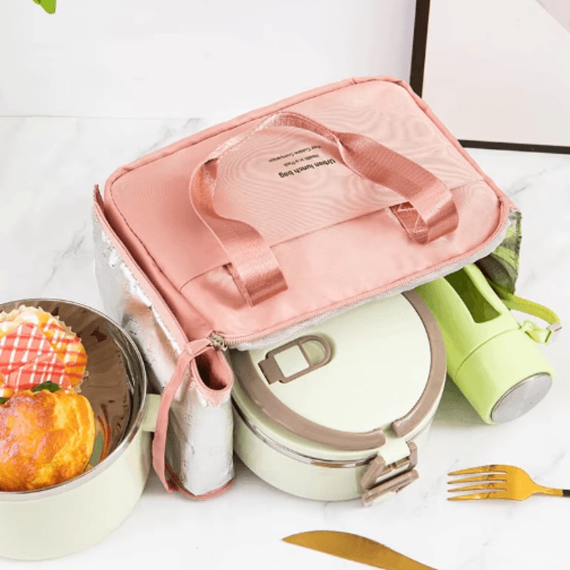 Insulated Lunch Box Bag Student Handheld Lunch Box Bag Highvalue Office Lunch Bag Aluminum Foil Wat 5