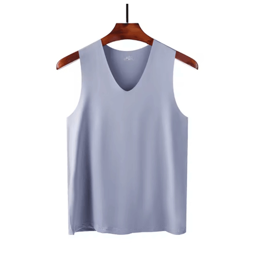 Mens Ice Silk Gym Tank Top Breathable Quick Dry Mesh Fitness Sleeveless Shirt 3