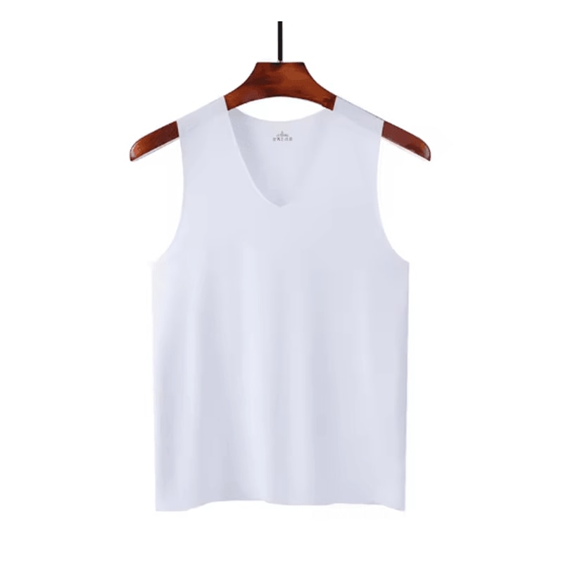 Mens Ice Silk Gym Tank Top Breathable Quick Dry Mesh Fitness Sleeveless Shirt 11