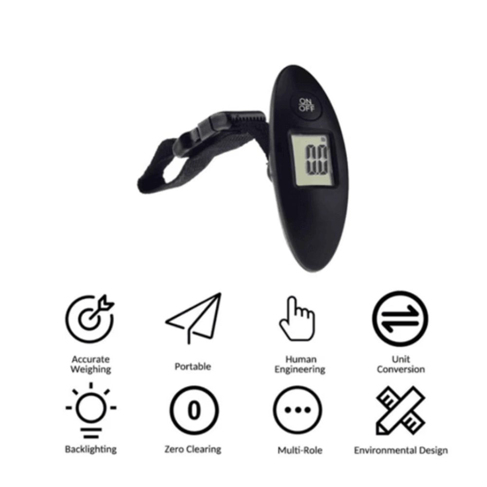 Portable Luggage Scale High Precision Digital Hanging Travel Weight Scale With LCD Display 7