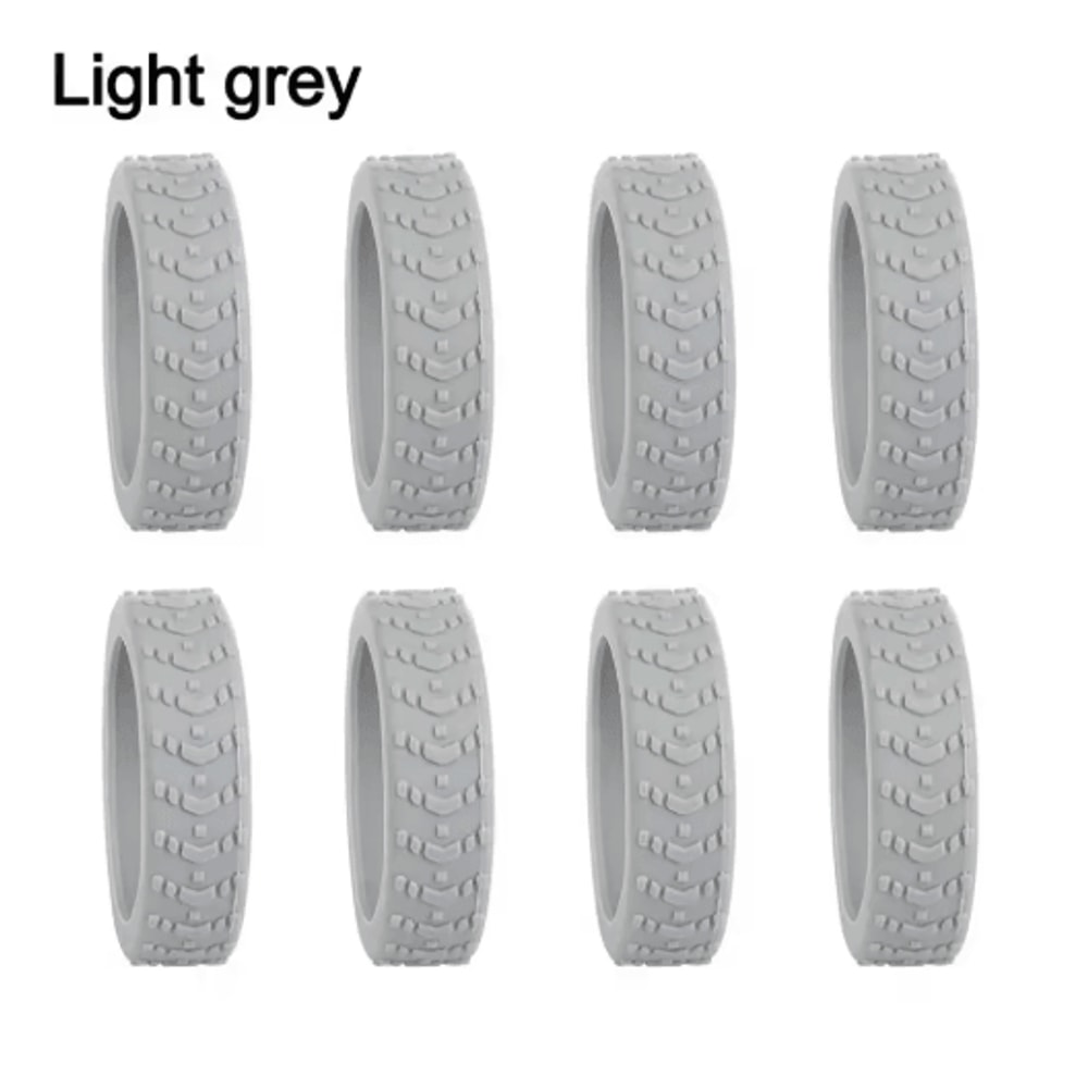 8 Piece Silicone Luggage Wheel Covers Noise Reducing Suitcase Caster Protectors For Smooth Travel 1