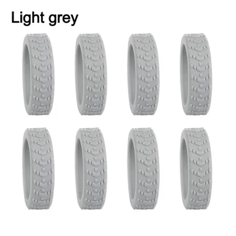 8 Piece Silicone Luggage Wheel Covers Noise Reducing Suitcase Caster Protectors For Smooth Travel 1