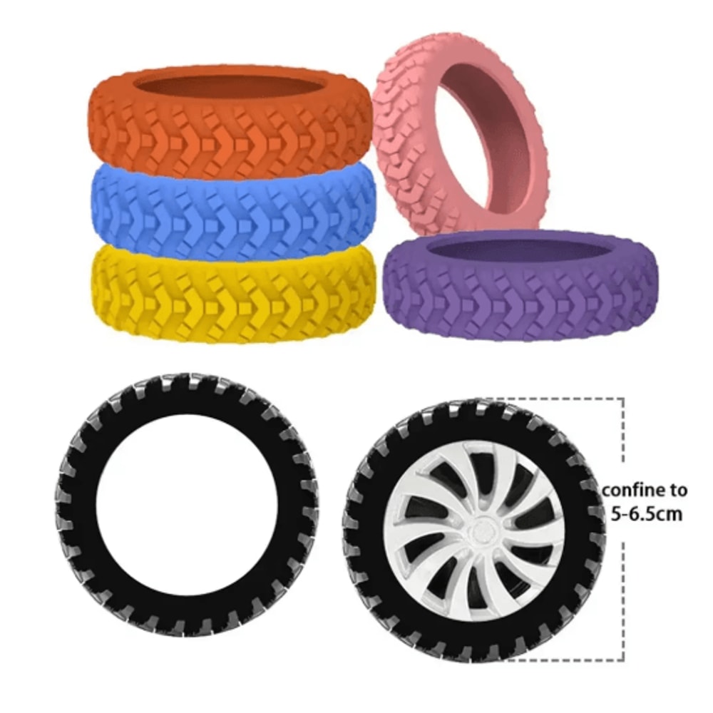 8 Piece Silicone Luggage Wheel Covers Noise Reducing Suitcase Caster Protectors For Smooth Travel 10