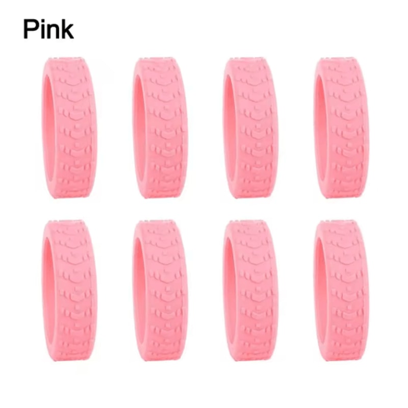 8 Piece Silicone Luggage Wheel Covers Noise Reducing Suitcase Caster Protectors For Smooth Travel 2