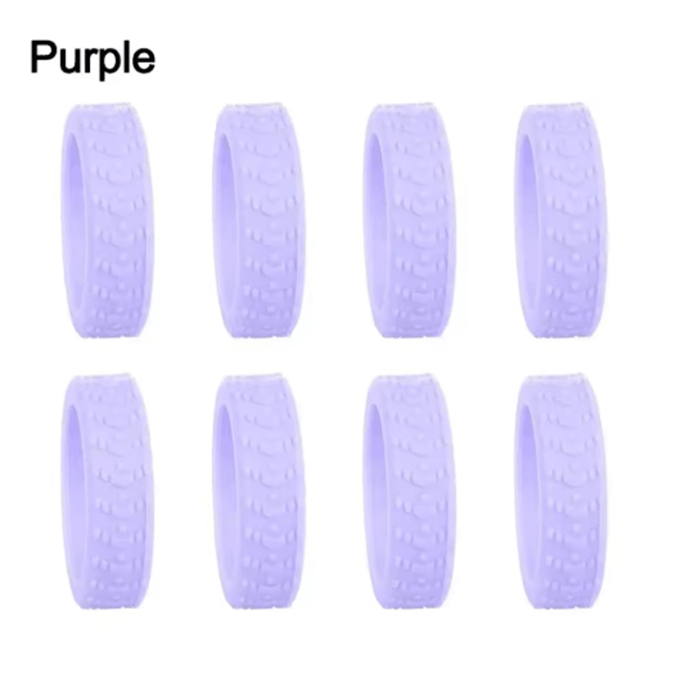 8 Piece Silicone Luggage Wheel Covers Noise Reducing Suitcase Caster Protectors For Smooth Travel 3