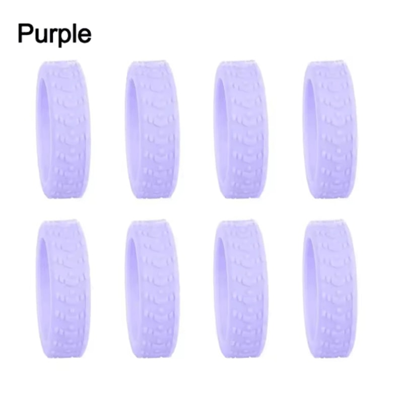 8 Piece Silicone Luggage Wheel Covers Noise Reducing Suitcase Caster Protectors For Smooth Travel 3