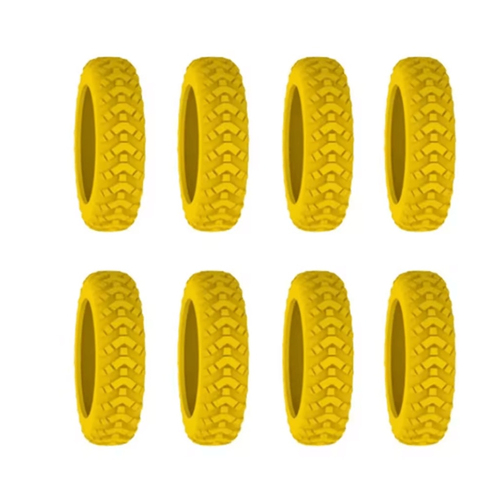 8 Piece Silicone Luggage Wheel Covers Noise Reducing Suitcase Caster Protectors For Smooth Travel 4