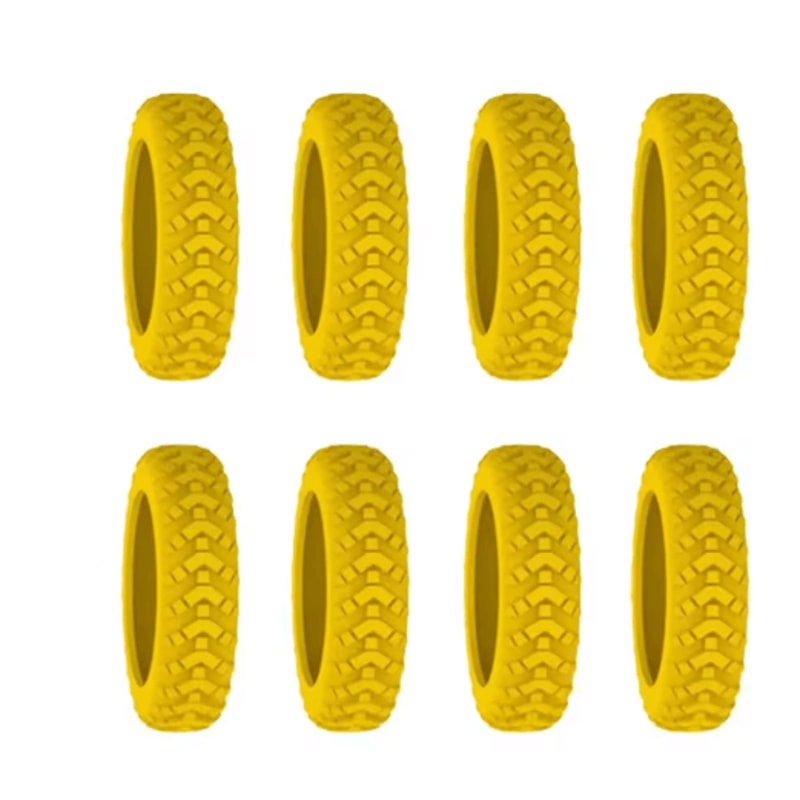 8 Piece Silicone Luggage Wheel Covers Noise Reducing Suitcase Caster Protectors For Smooth Travel 4