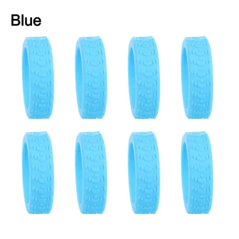 8 Piece Silicone Luggage Wheel Covers Noise Reducing Suitcase Caster Protectors For Smooth Travel 5