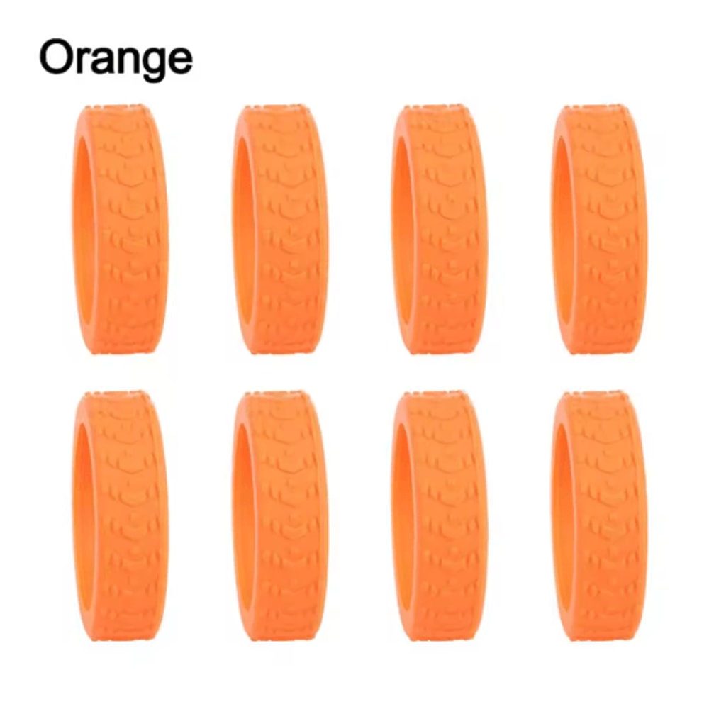 8 Piece Silicone Luggage Wheel Covers Noise Reducing Suitcase Caster Protectors For Smooth Travel 6