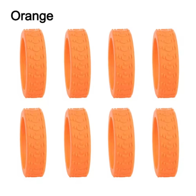 8 Piece Silicone Luggage Wheel Covers Noise Reducing Suitcase Caster Protectors For Smooth Travel 6