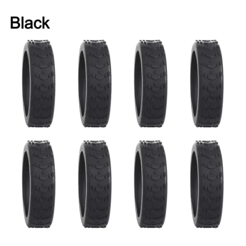 8 Piece Silicone Luggage Wheel Covers Noise Reducing Suitcase Caster Protectors For Smooth Travel 7