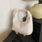 Womens Woven Embossed Hobo Shoulder Bag Soft PU Leather Small Top Handle Handbag 4