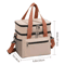 Double Layer Thermal Lunch Bag Large Capacity Insulated Cooler Tote With Crossbody Strap 1