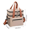 Double Layer Thermal Lunch Bag Large Capacity Insulated Cooler Tote With Crossbody Strap 1