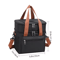 Double Layer Thermal Lunch Bag Large Capacity Insulated Cooler Tote With Crossbody Strap 3