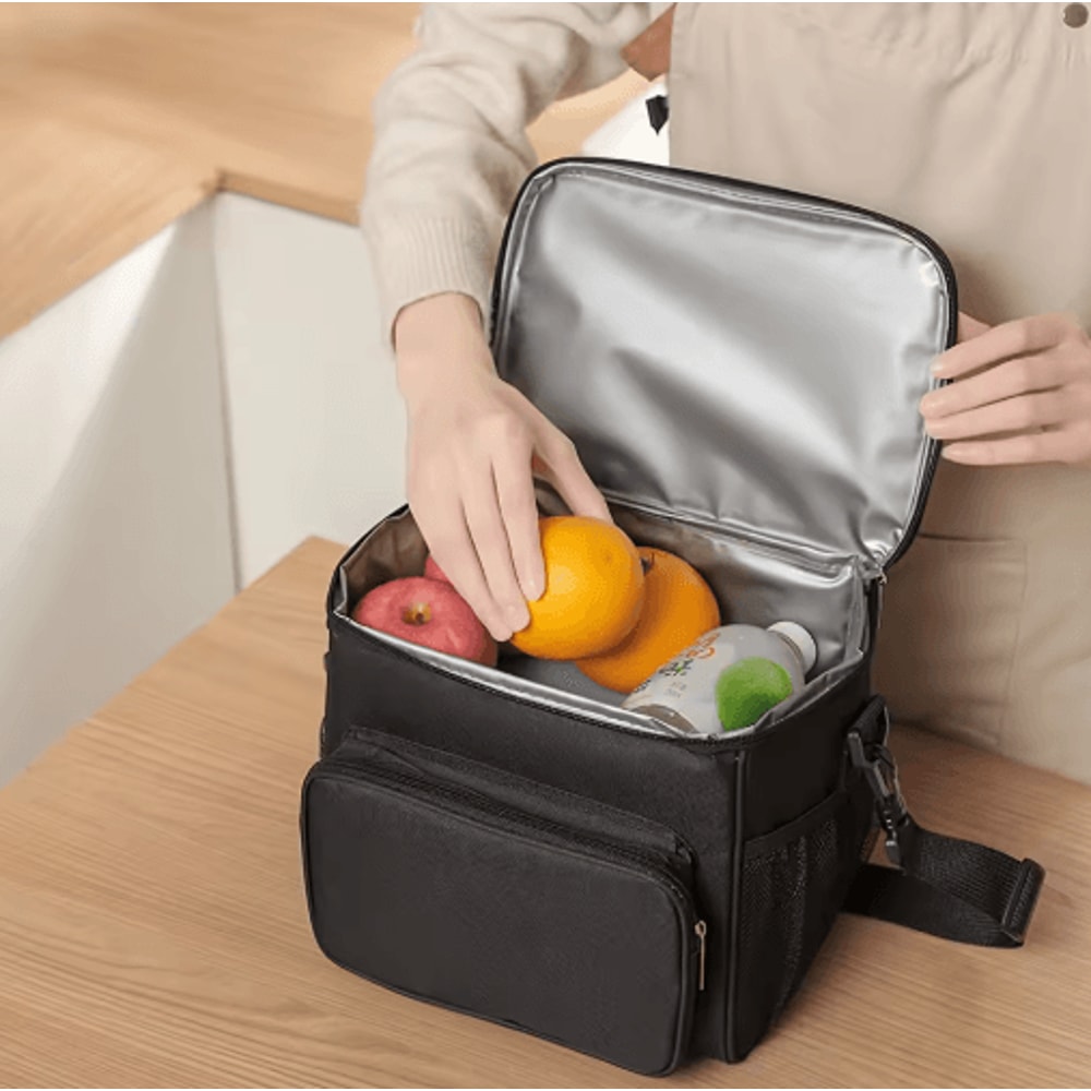Large Insulated Lunch Bag Reusable Thermal Lunch Tote With Adjustable Shoulder Strap 7