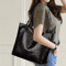 Stylish Womens Crocodile Pattern Tote Bag Retro Shoulder Handbag For Work Daily Use 0