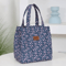 Floral Insulated Lunch Bag Zipper Lunch Tote With Aluminum Foil Interior For Work Daily Use 2