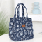 Floral Insulated Lunch Bag Zipper Lunch Tote With Aluminum Foil Interior For Work Daily Use 4