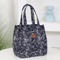 Floral Insulated Lunch Bag Zipper Lunch Tote With Aluminum Foil Interior For Work Daily Use 5