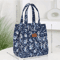 Floral Insulated Lunch Bag Zipper Lunch Tote With Aluminum Foil Interior For Work Daily Use 6