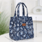 Floral Insulated Lunch Bag Zipper Lunch Tote With Aluminum Foil Interior For Work Daily Use 6