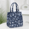 Floral Insulated Lunch Bag Zipper Lunch Tote With Aluminum Foil Interior For Work Daily Use 9