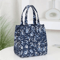 Floral Insulated Lunch Bag Zipper Lunch Tote With Aluminum Foil Interior For Work Daily Use 9