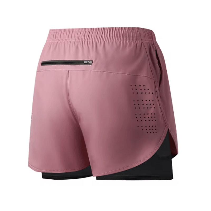 Mens Double Layer Running Shorts Quick Drying Fitness Workout Training Shorts 11