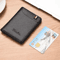 Mens Ultra Thin Minimalist Wallet Slim Vertical Soft Leather Card Holder 1