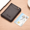Mens Ultra Thin Minimalist Wallet Slim Vertical Soft Leather Card Holder 2